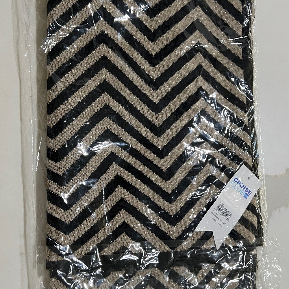 Black and Gold Scarf